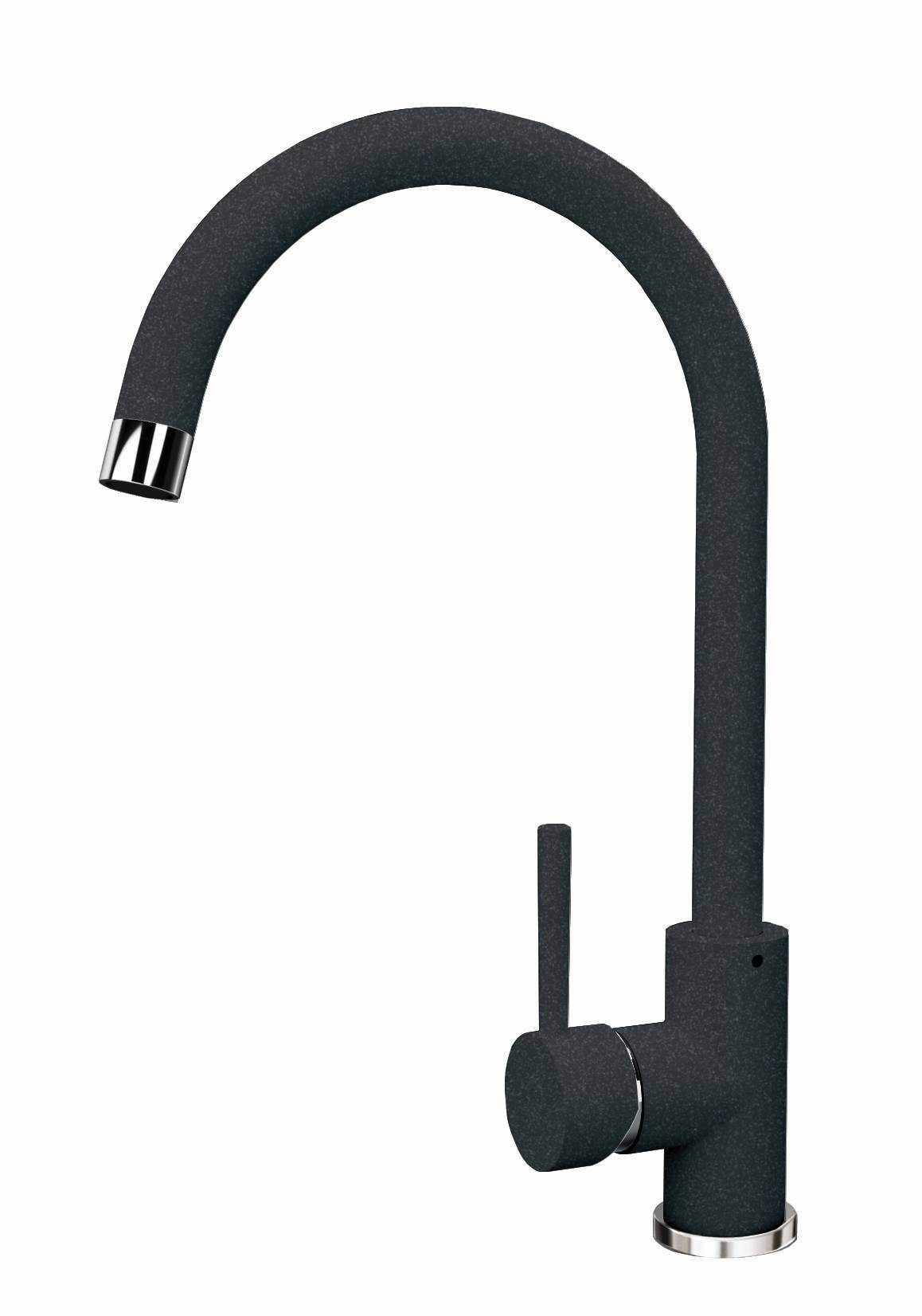 313.01H.1123.102 Смеситель Альфа DG-01 Черный высокий Florentina 