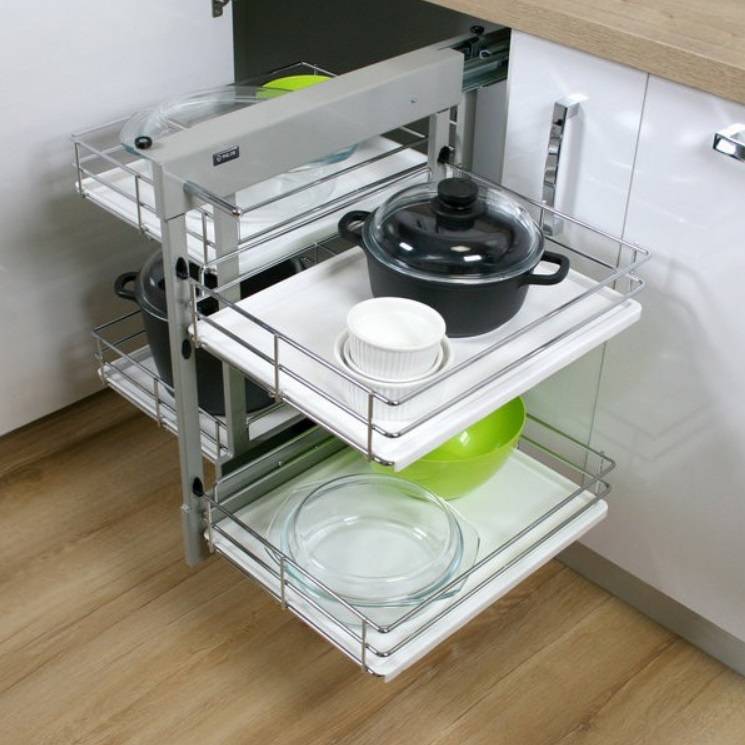 Магический уголок 1200 мм бок. крепл. правое Хром/белая WE30.0006.08.374 REJS 