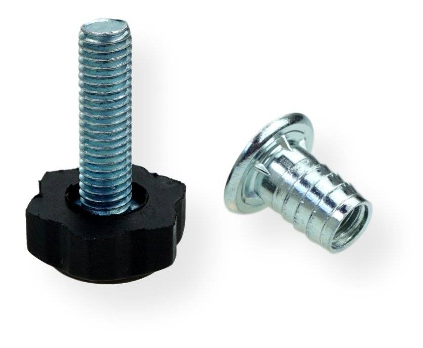 Ножка М6х17 ОС-17 + крепеж Ф8х14 ЦВЕТОЧЕК 