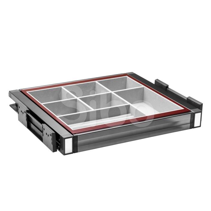 Выкатная корзина 764-864х85, с доводчиком, платиновая 800 SB-KD/M800/D/P