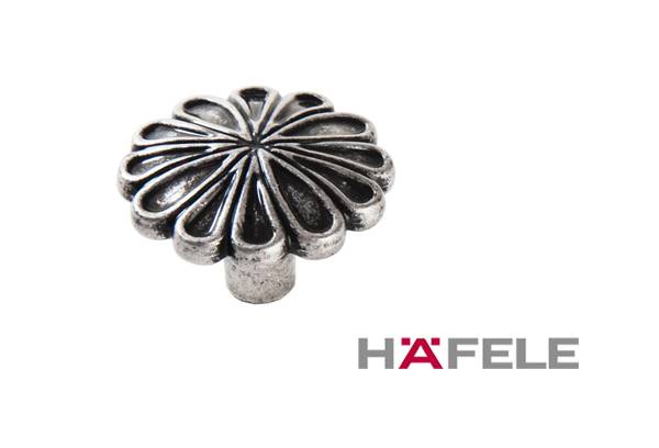 120.01.029 Ручка кнопка Античное серебро Металл Hafele