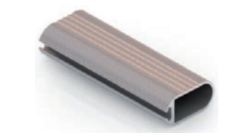 Штанга Овальная 5,4м (30х15мм) серебро матовое