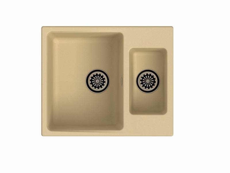 Мойка Gerd 60K Бежевый 600х500х200мм прямоугольный 1,5 чаши Ewigstein 60K 
