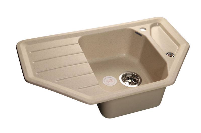 Мойка CORNER - Бежевый 800х500х200мм угловой 1 чаша GranFest C-800E бежевый 