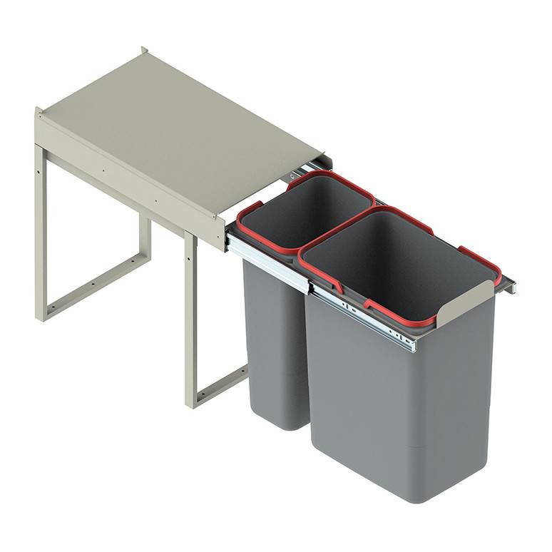 Система мусорных ведер JC603 H=330 300 мм б/доводчика 1х7л/1х15 л REJS WE14.1560.05.549 