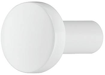 110.35.771 Ручка кнопка Белый Металл Hafele