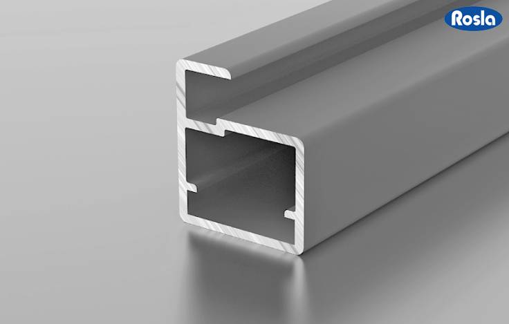Алюминиевый профиль Росла F 1-31 черный матовый 3 м (профиль рамочный узкий) 