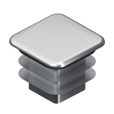 4 в 1 Заглушка для ручки-рейлинг Хром матовое 