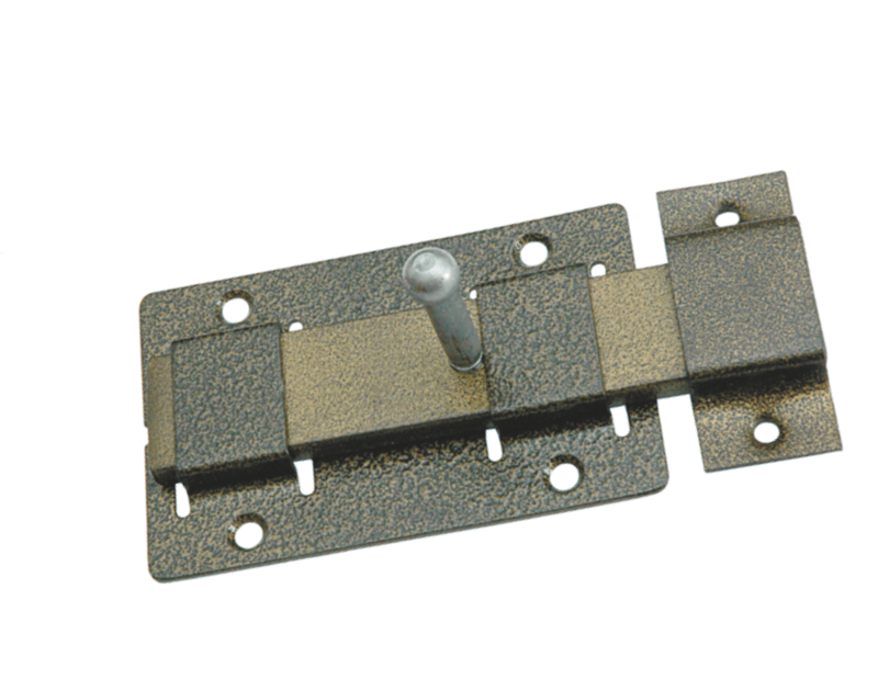 Задвижка накладная ЗД-02 (дверная) серебро 