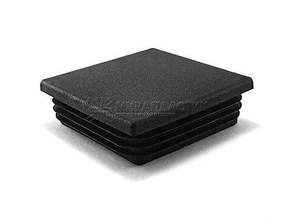 Заглушка пластик д/труб 50х50 внутренняя черный