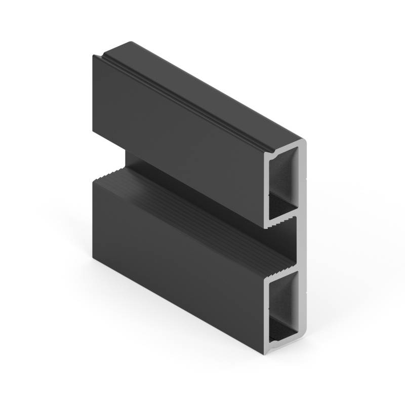 Черный матовый Grace Вертикальный профиль Окраска 5,4 м 