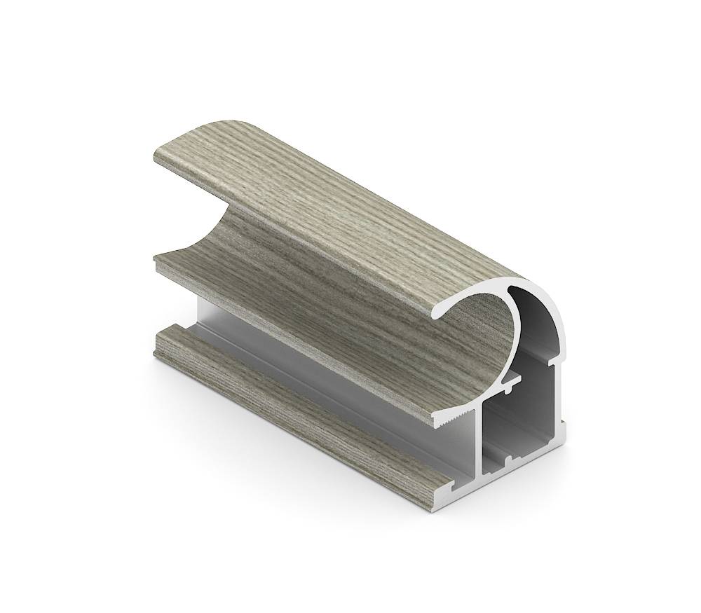 Дуб неаполь Стандарт Вертикальный профиль C Пленка ПВХ 5,4 м 