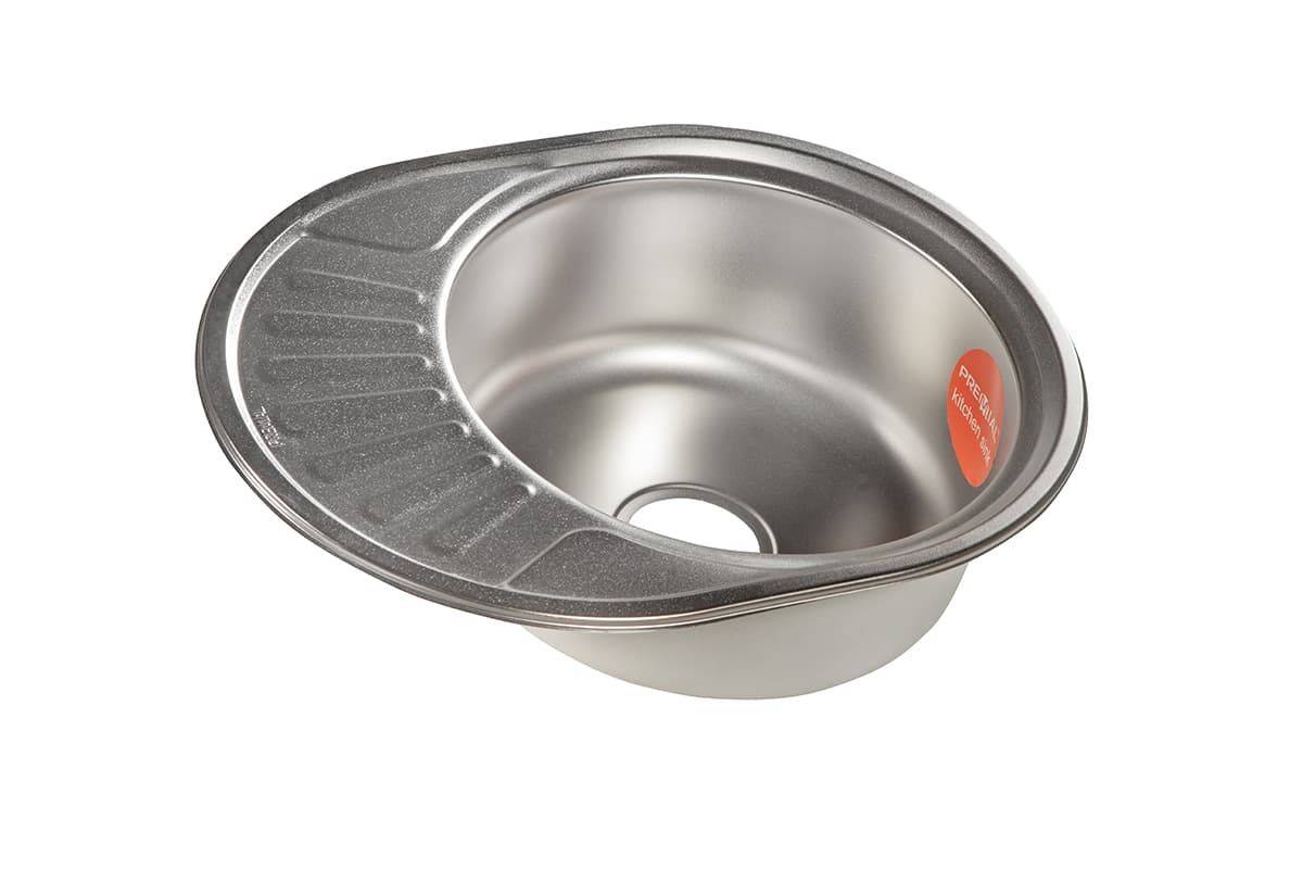 Мойка Premial - Матовый 570х450х180мм овальный 1 чаша универсальный 0,8 мм Premial 5745 