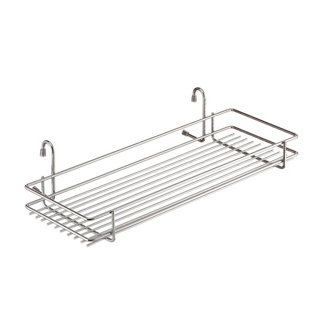 Полка одноярусная широкая короткая 450х215х105 мм хром MX-060 Lemax