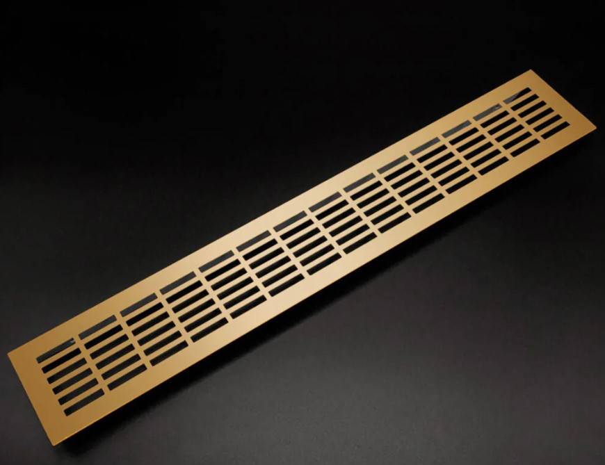 Решетка вентиляции золото матовое 480х80 TE12.0344.07.597 REJS 