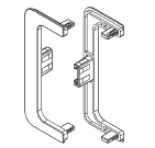 Заглушка Левый+Правый Золотистый глянец Rehau 13396951033 