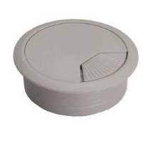 Розетка для комп. столов КК-60 серый пластик