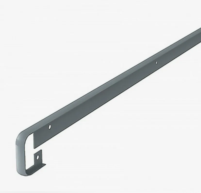 Планка 38 мм прямая щелевая черный R3 (Слотекс, Союз) 