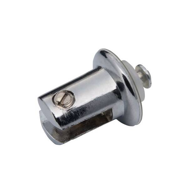 Стеклодержатель с юбкой S=10 мм хром Китай 