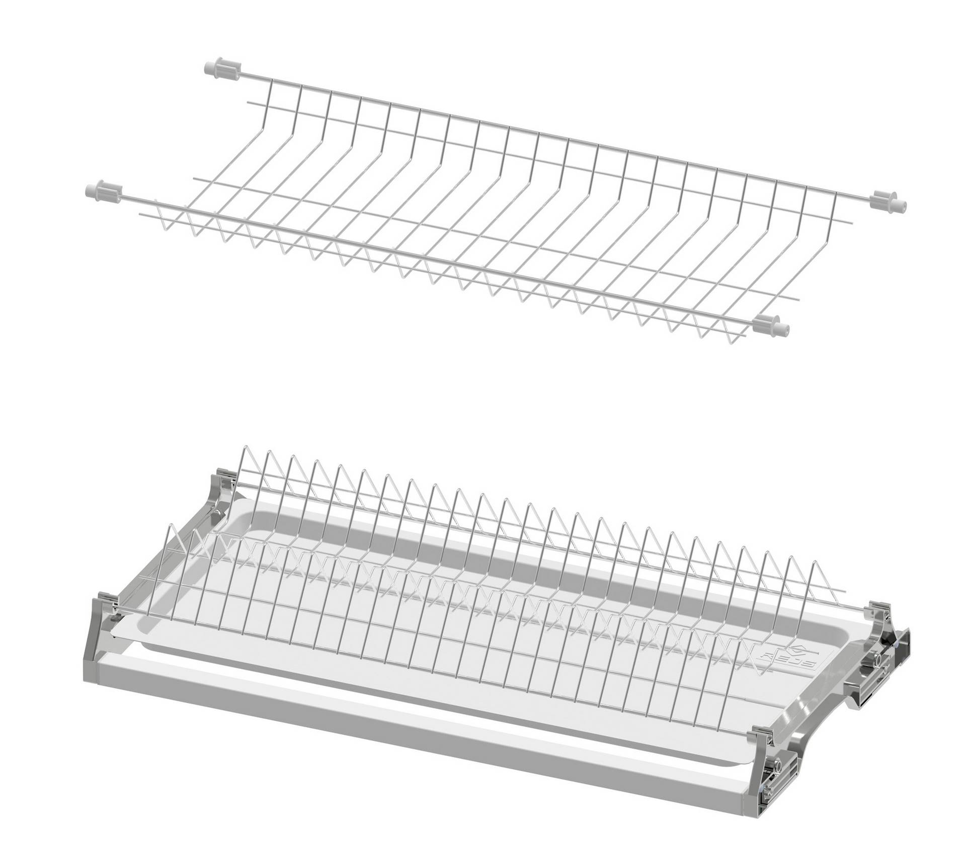 Сушка для посуды двухуровневая 600 мм Вариант 1 Белый REJS 