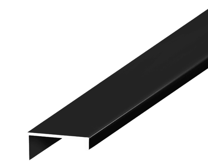 02.0062 I-Line Ручка Профильная Г-обр. 5000мм Черный матовый Металл AQ