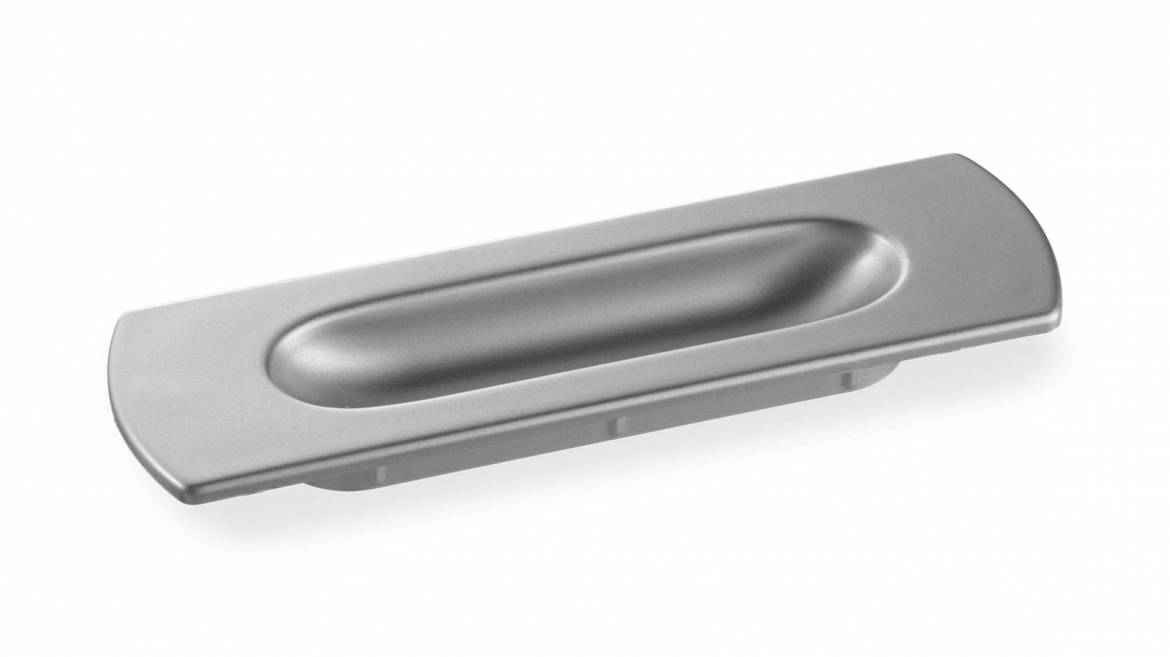 R-01 Ручка врезная Хром матовый Пластик Валмакс