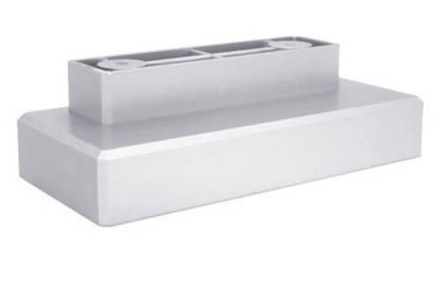 Опора прямоугольная H-015 35 мм сатин (матовый хром) 