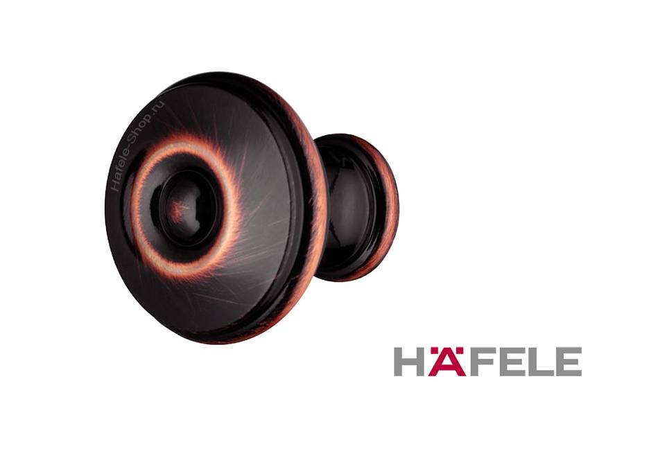 121.57.141 Ручка кнопка Медь Металл Hafele