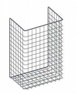 Корзина сетчатая откидная 525х230х340мм белый Найди