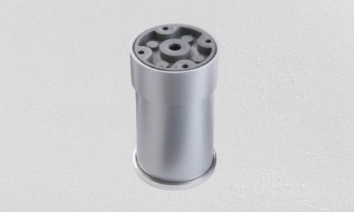 Опора D-60mm H-100mm Пластик алюминий матовый 