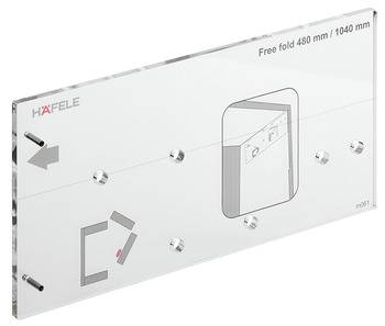 Шаблон Free fold (без сверлильн патронов) 372.37.050 Hafele 