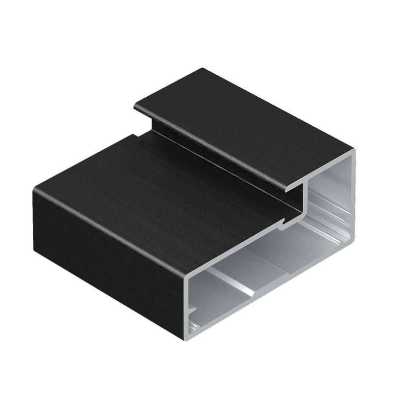 Профиль фасадный Aristo 834 (F1-19) черный крац. 5,4 м (профиль рамочный широкий) 