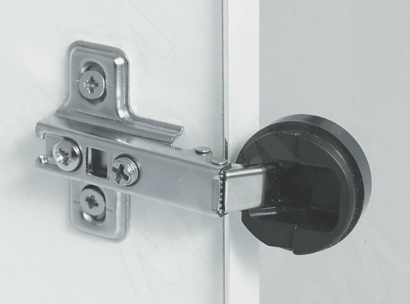 Петля для стекла 110 гр. МИНИ d26 мм Накладная Китай никель (загл. черный) 