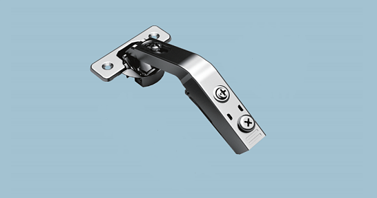 17567 Петля 135гр. для ск. дверей 25 гр. (45мм) DTC Pivot-Pro б/доводчика никель без планки 