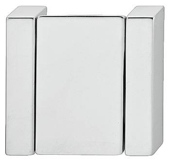 161.02.400 Ручка кнопка Хром матовый Металл Hafele