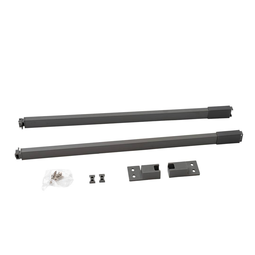 Комплект прямоугольных релингов LemaxProf Lembox 450 Серый 