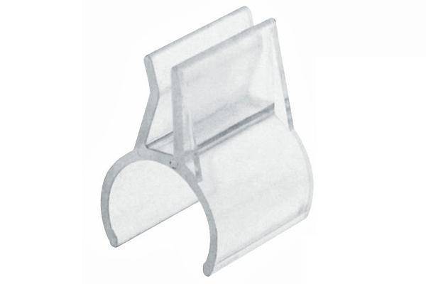 R-20 BK Крепление для стекла D=25 вертикальное боковое пластик 