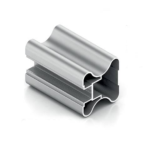 Хром матовое Эконом Вертикальный профиль H Анодир. 5,4 м 