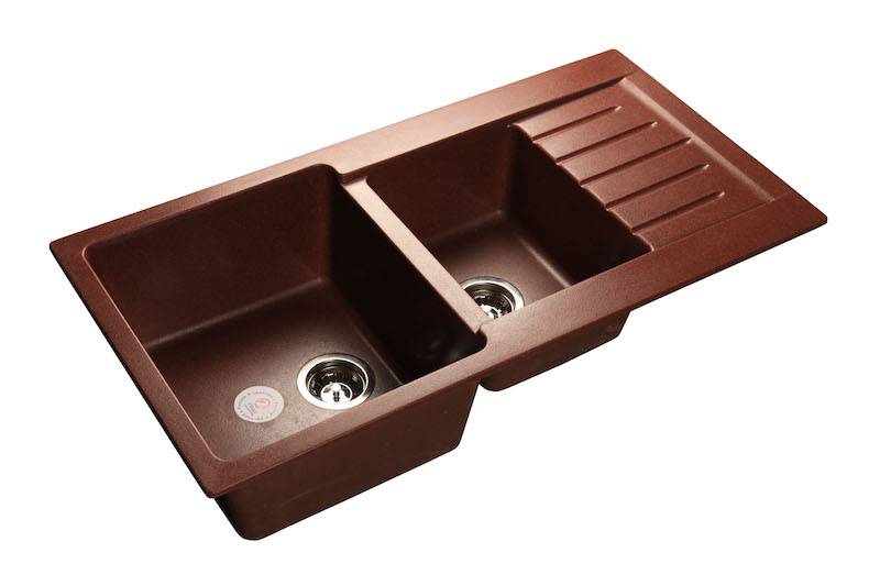 Мойка PRACTIK - Красный марс 980х510х200мм прямоугольный 1,5 чаши GranFest P-980KL красный марс 