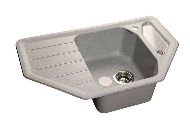 Мойка CORNER - Серый 800х500х200мм угловой 1 чаша GranFest GF-C800E серый 