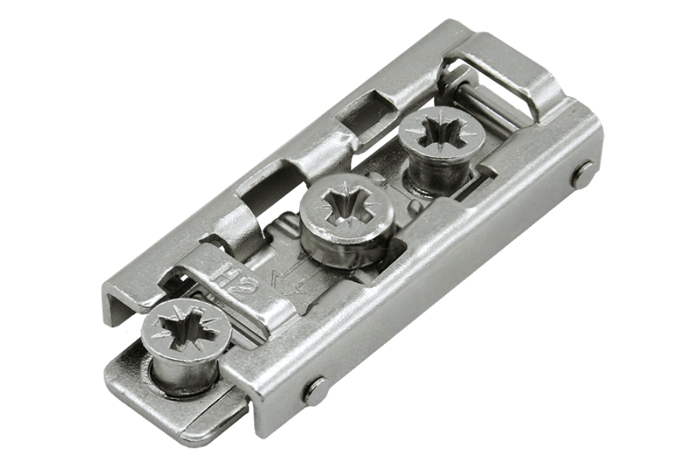 08.0198 Прямая/Линейная планка с Евровинтами AQ clip-on H2 никель 