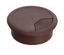 Розетка для комп. столов КК-60 коричневый пластик