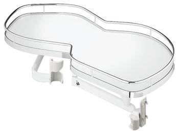 Механизм выкатной типа "лепесток" 800 мм бок. крепл. Хром с доводчиком 541.32.241 левый Hafele 