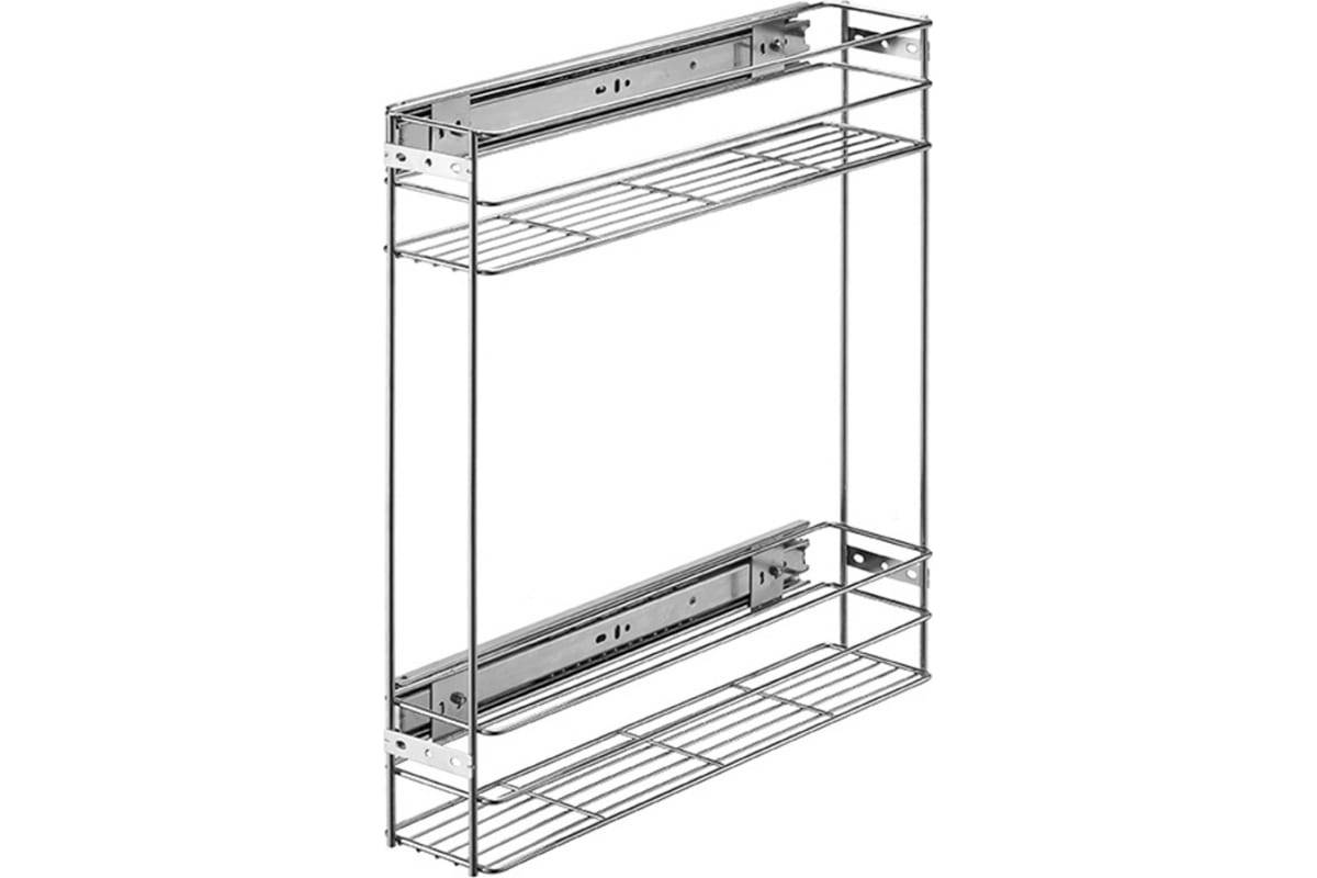 Бутылочница 2 яруса 150 мм бок. крепл.42/450 Б/доводч.  черный муар 42/450 Найди
