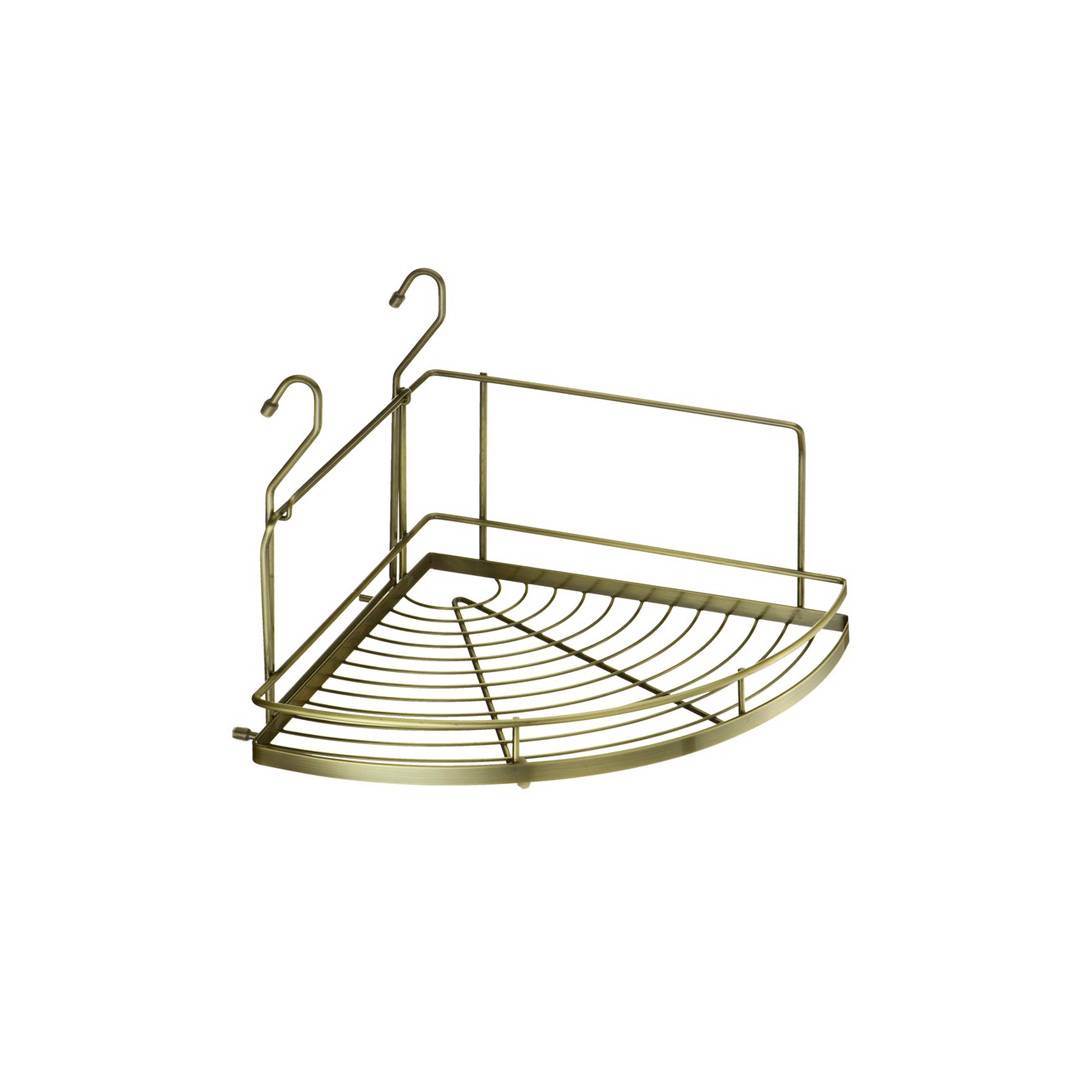 Полка одноярусная угловая малая 235х260х280 мм бронза YJ-G301A BA Lemax