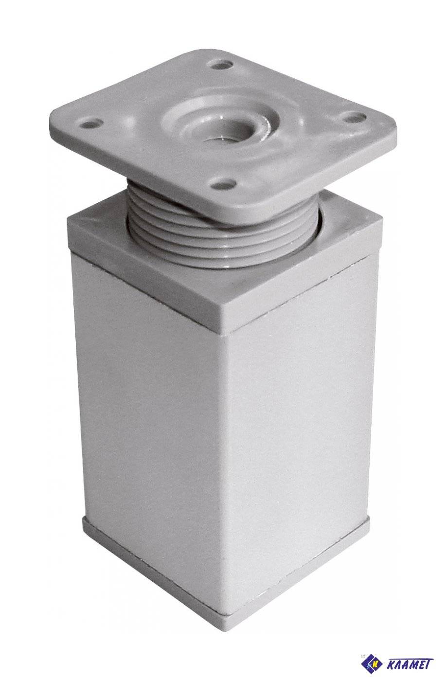 Опора квадратная ОРК-50ЧМ 50 мм черный матовый 