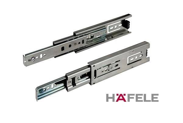 Шариковые направляющие Частичного выдвижения 45х150 мм б/доводчика Hafele