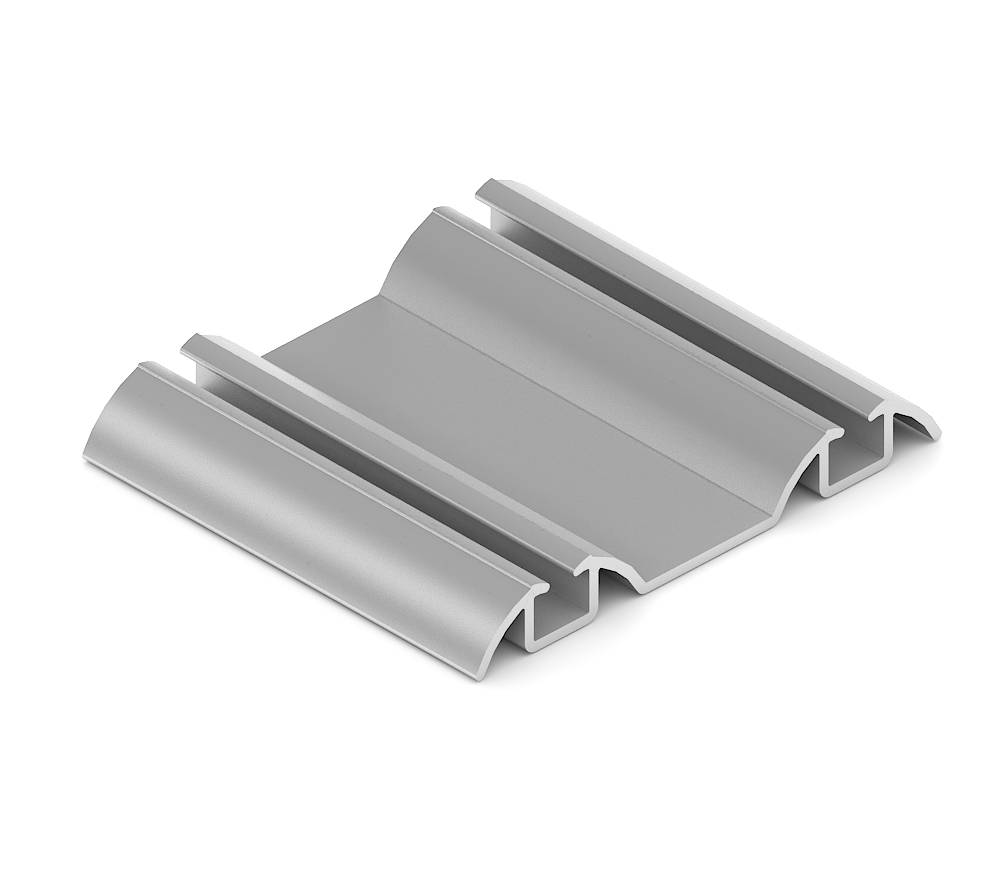 Хром матовое Эконом Направляющая нижняя Анодир. 1,9м 