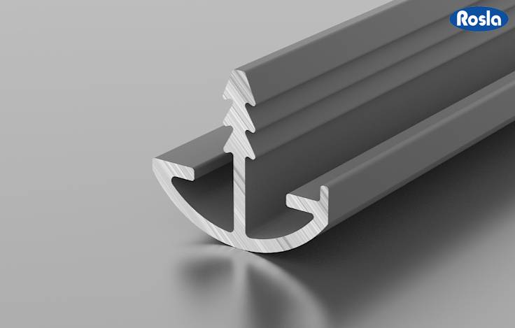 Фасадный профиль Росла ДР 10-01 анодированный 3 м для 17,6мм 