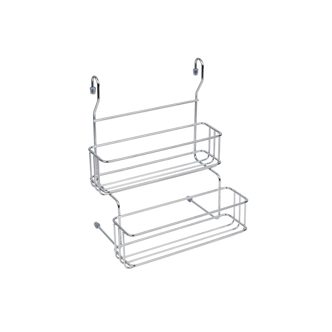 Полка двухярусная малая для банок 240х110х200 мм хром MX-068 Lemax